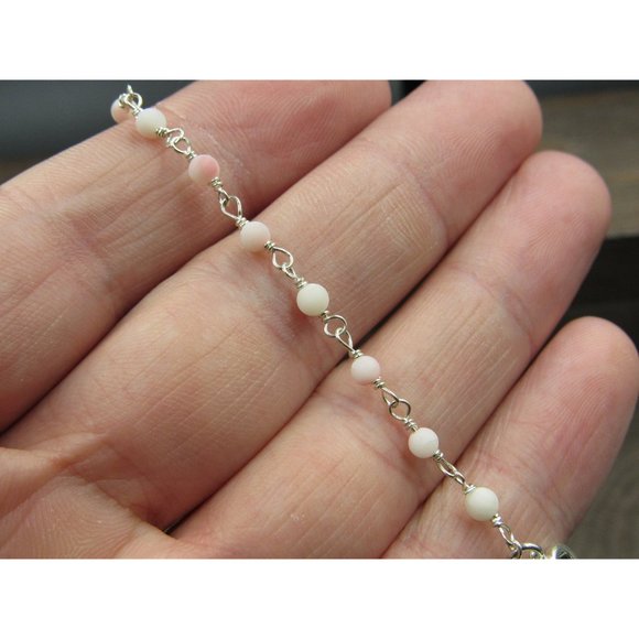 8" Sterling Silver Small Love Heart Charm Dainty Bracelet Vintage Elegant - Picture 3 of 7